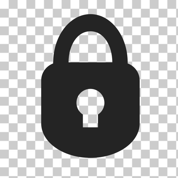 SVG Padlock Icon Rounded