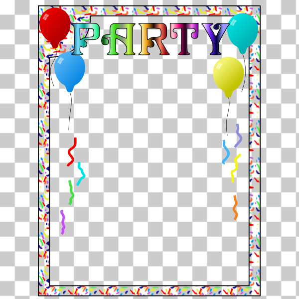 Free: SVG Party frame - nohat.cc