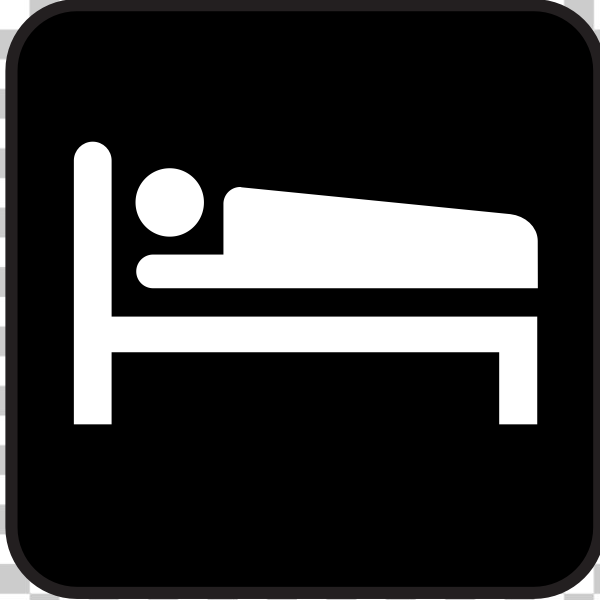 SVG Pictogram for accommodation vector image