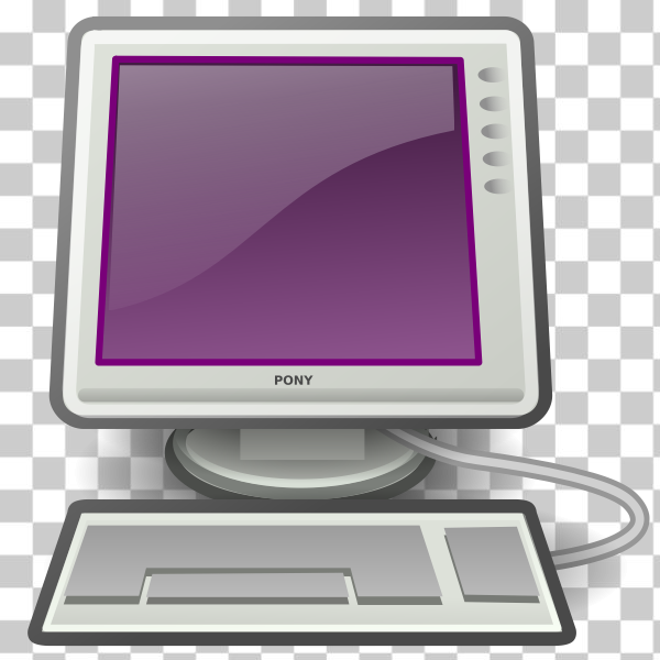 SVG Pony desktop computer vector image