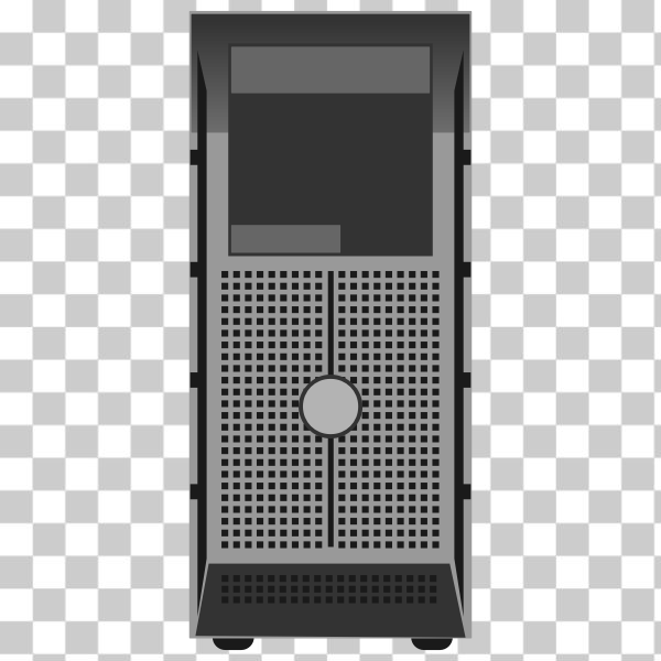 SVG PowerEdge T300 Tower Server vector illustration