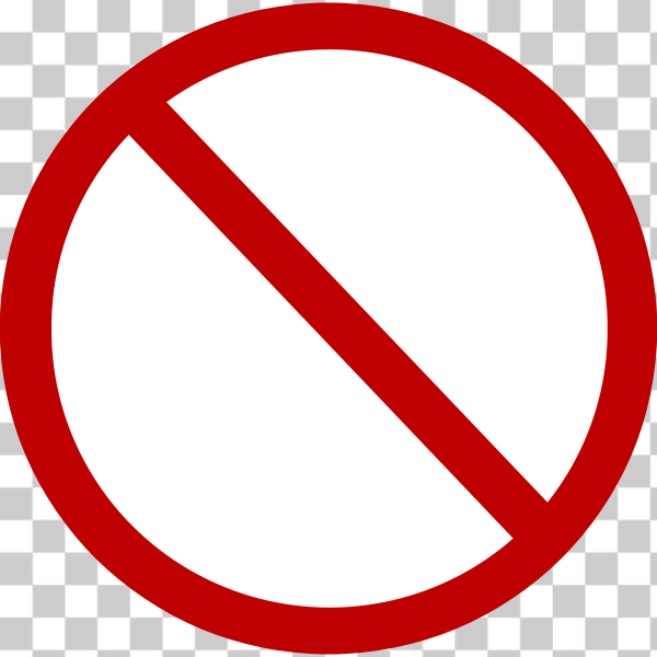 SVG Prohibition sign vector image