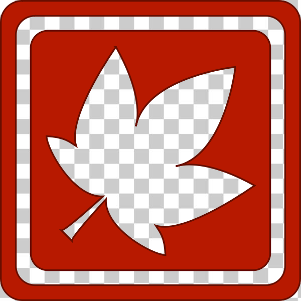 SVG Red leaf vector image