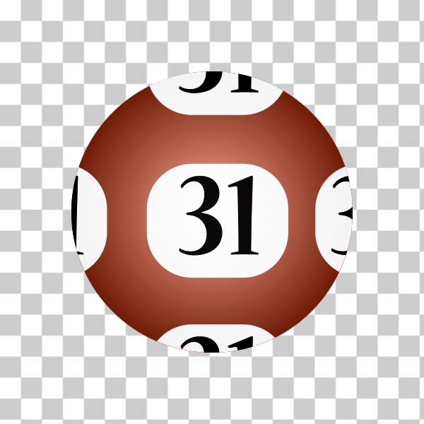 SVG Red lotto ball