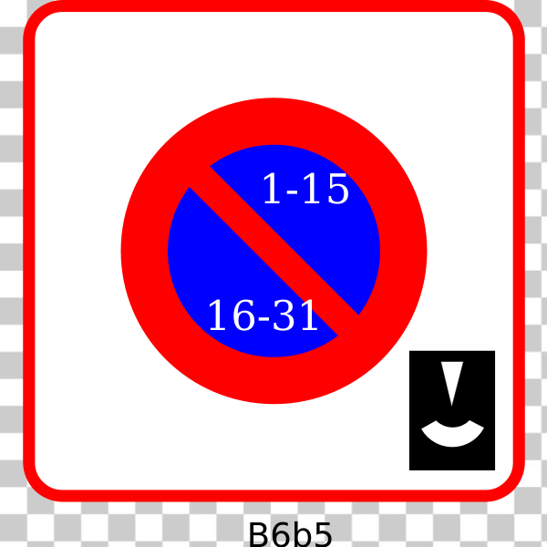 SVG Restricted parking spaces vector image