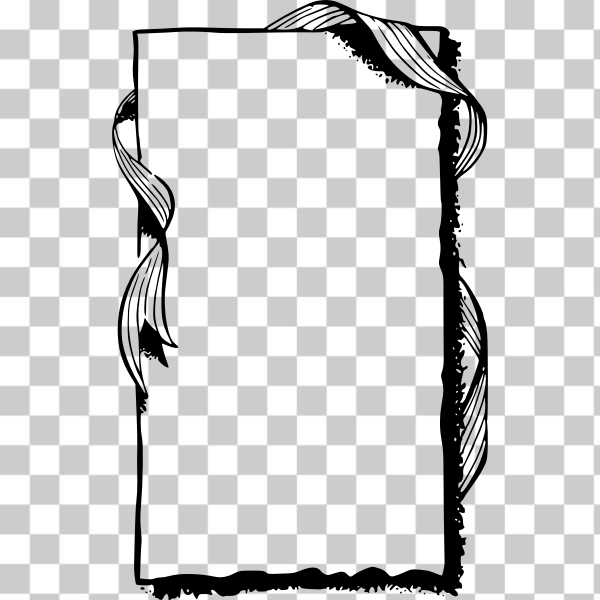 Free: SVG Ribbon frame vector drawing - nohat.cc