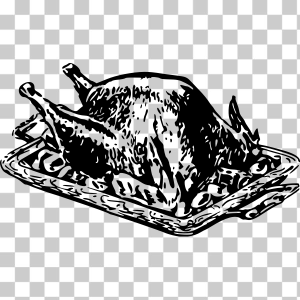 SVG Roast turkey