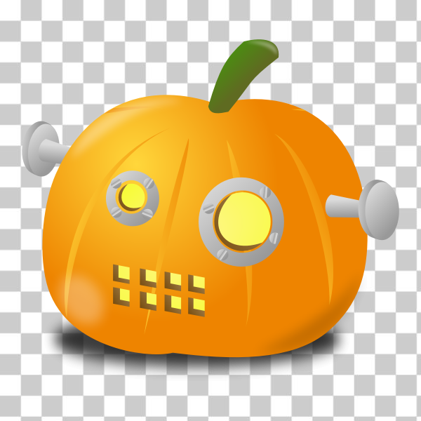 SVG Robot pumpkin vector image