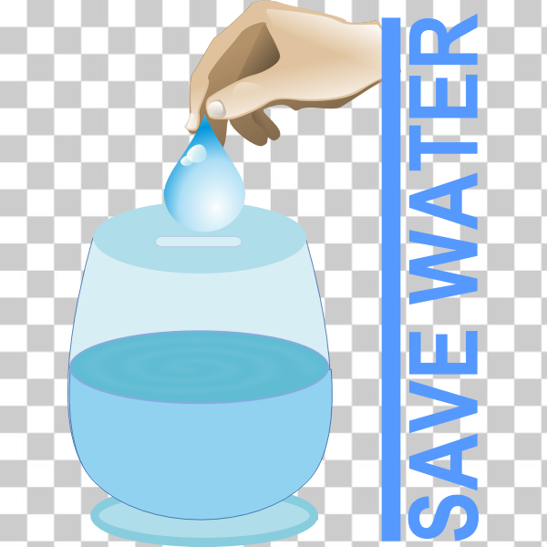 SVG Save water vector illustration
