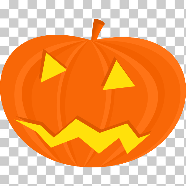 SVG Scary Halloween pumpkin vector drawing