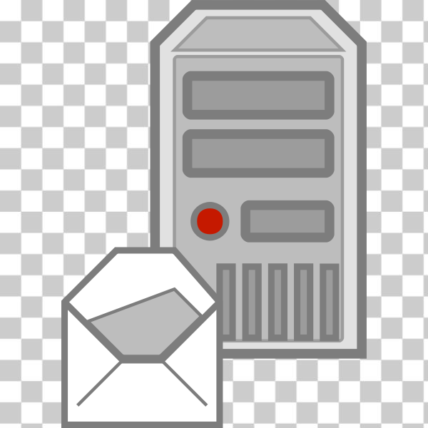 SVG Server e-mail icon vector image