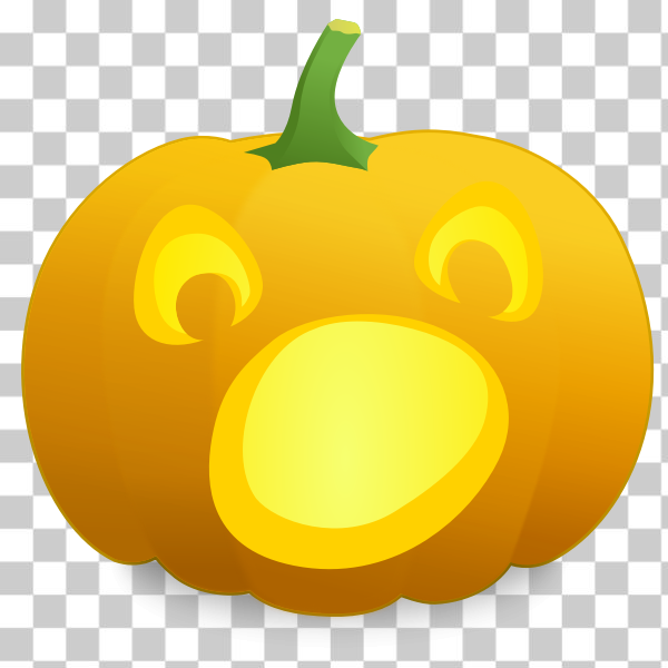 SVG Shocked pumpkin vector illustration