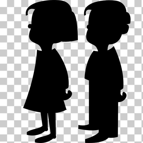 SVG Silhouette children