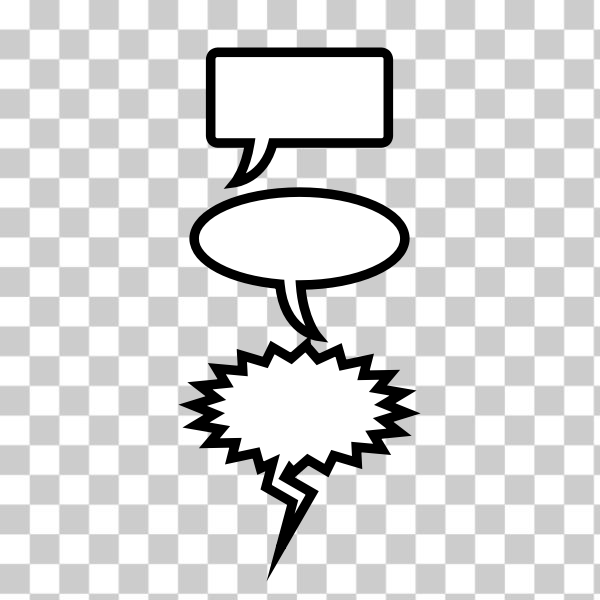 SVG Speech bubbles selection vector image