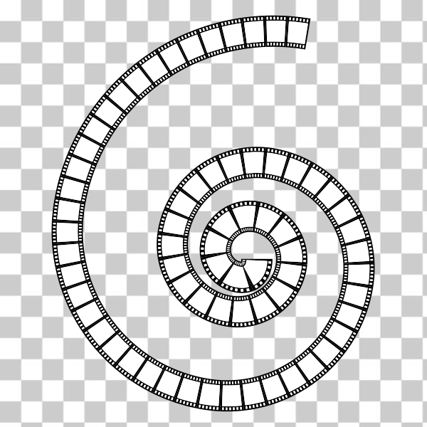 SVG Spiral film strip