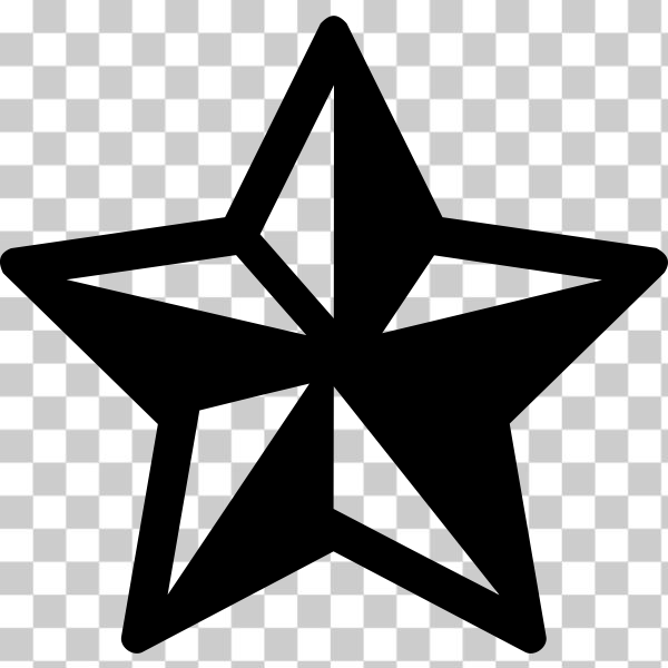 SVG Star pictogram with white shades vector graphics