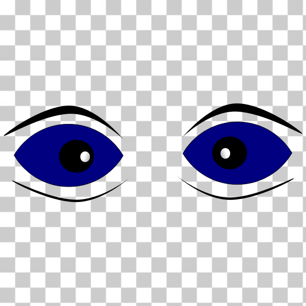SVG Staring blue eyes vector illustration