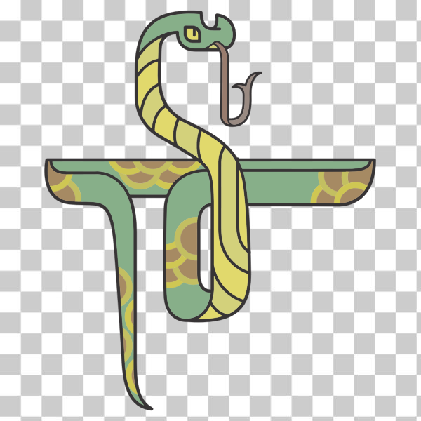 SVG Stylized Cartoon Snake