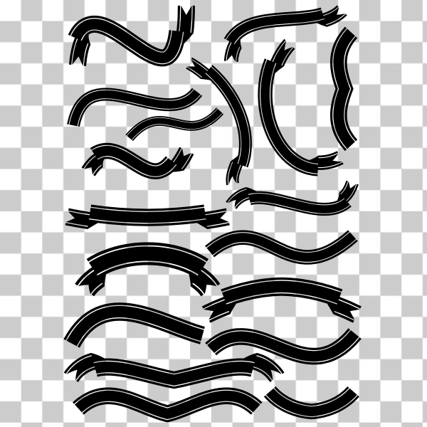 Free: SVG Stylized ribbons 110120171 - nohat.cc