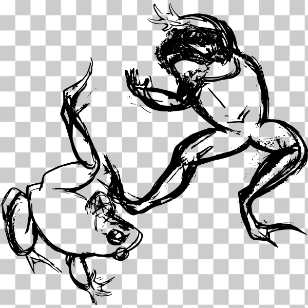 SVG Sumo frogs