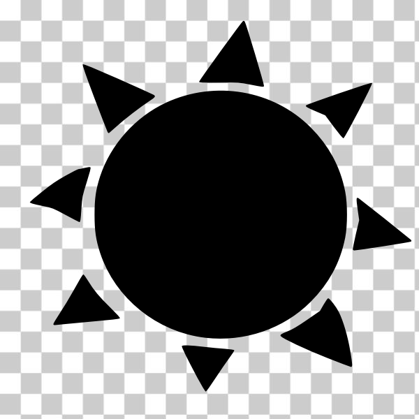 Free: SVG Sun shape simple drawing - nohat.cc