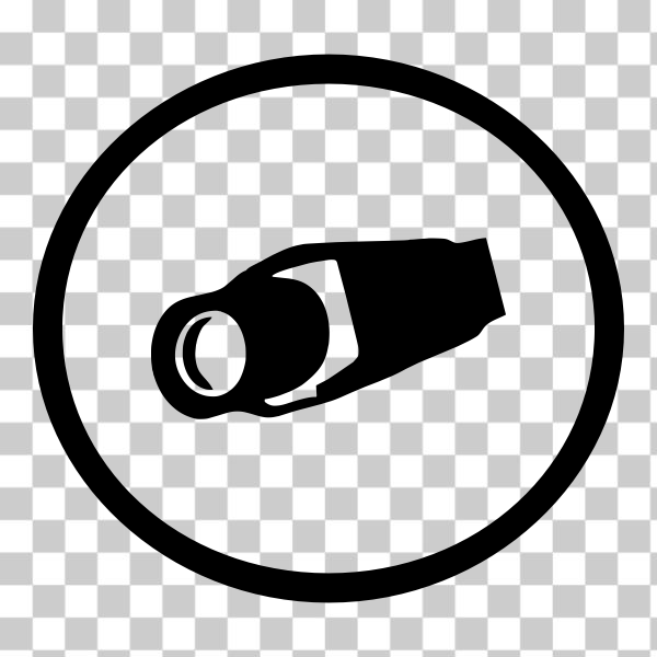 SVG Surveillance alert symbol vector clip art