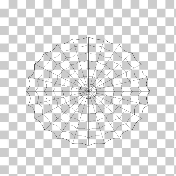 SVG Symmetrical spider web vector clip art