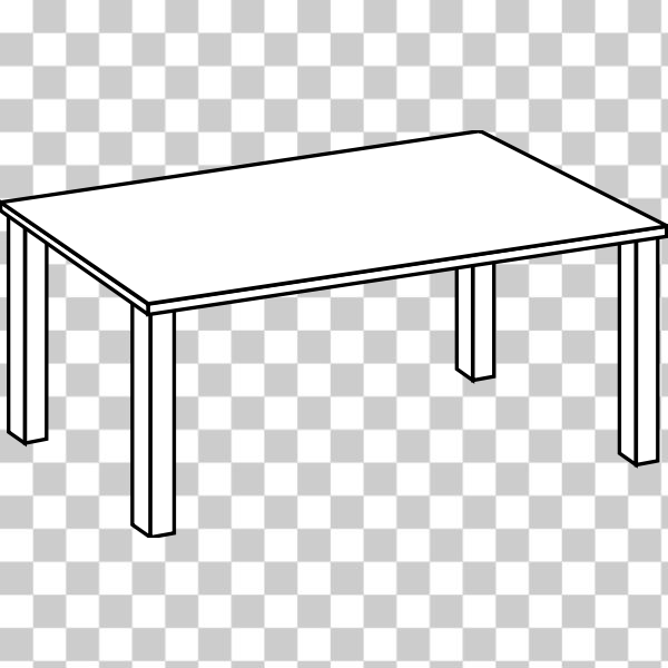 SVG Table line art vector clip art