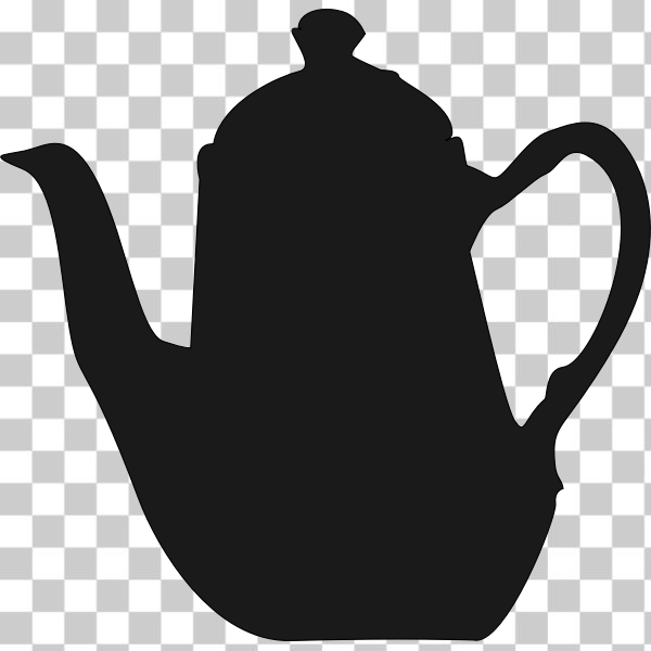 SVG Tea pot vector drawing