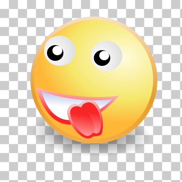 SVG Tongue out smiley face icon vector image