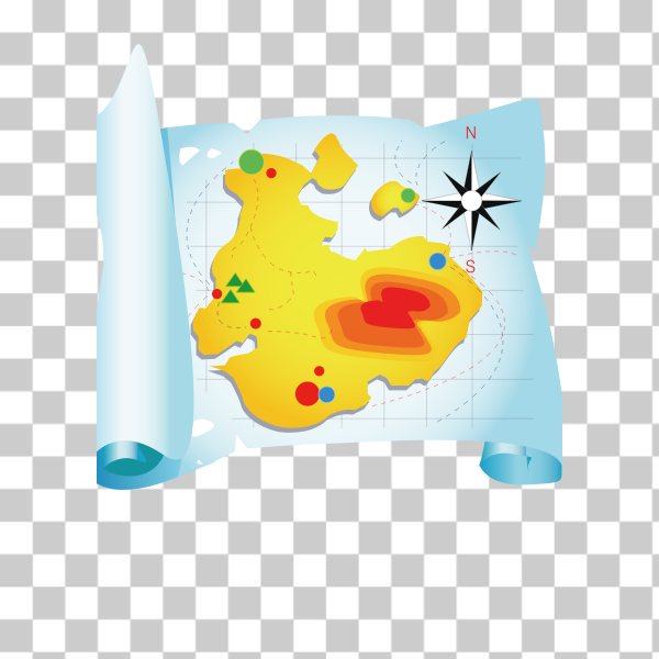 SVG Travel map vector graphics