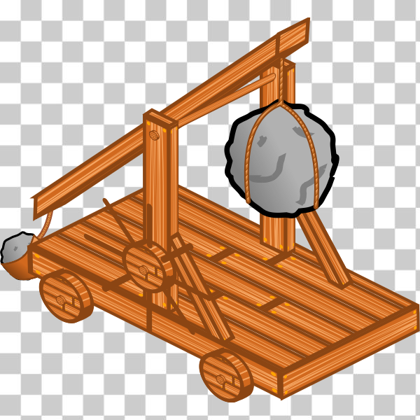 SVG Trebuchet vector image