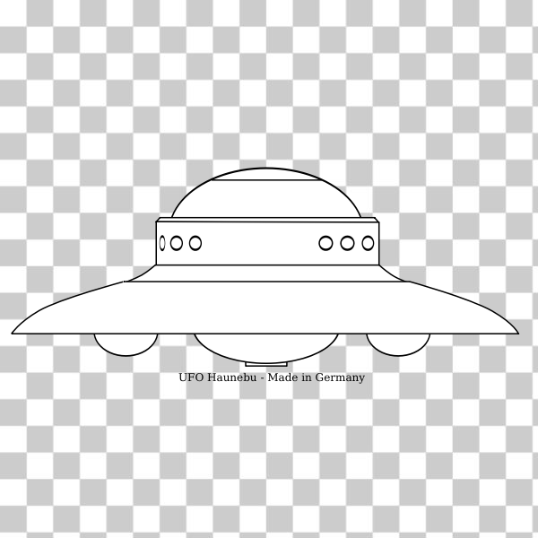 SVG UFO Haunebu II vector drawing