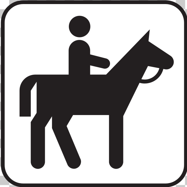 SVG US National Park Maps pictogram for a horseriding activity vector image