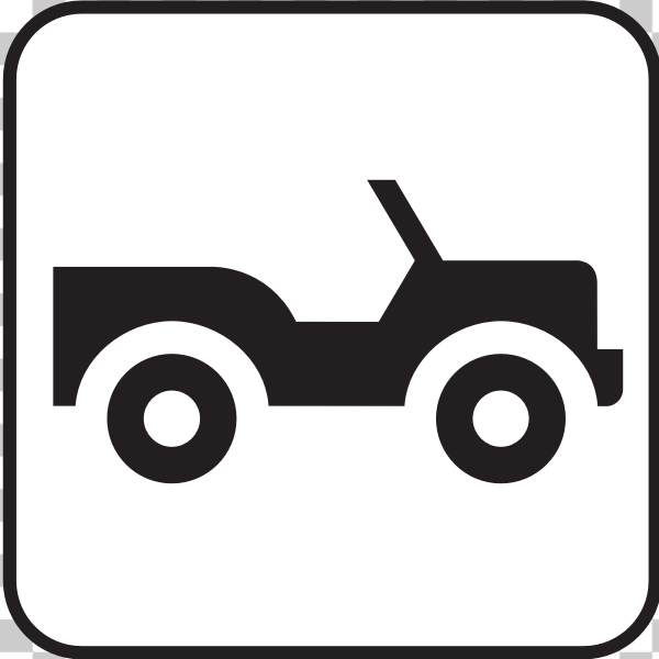 SVG US National Park Maps pictogram for open roof car tour vector image