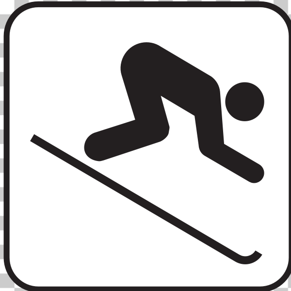 SVG US National Park Maps pictogram for ski ground vector image