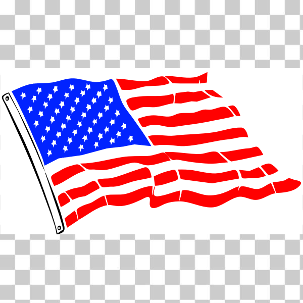 SVG USA Flag Vector Image
