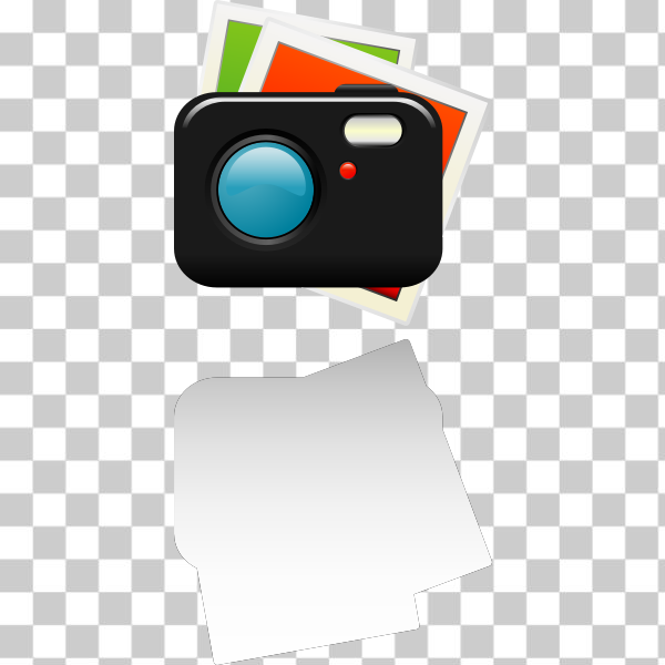 SVG Vector clip art of camera photographs icon