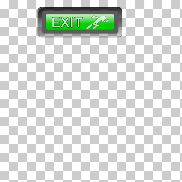 Free: SVG Vector clip art of press for exit button - nohat.cc