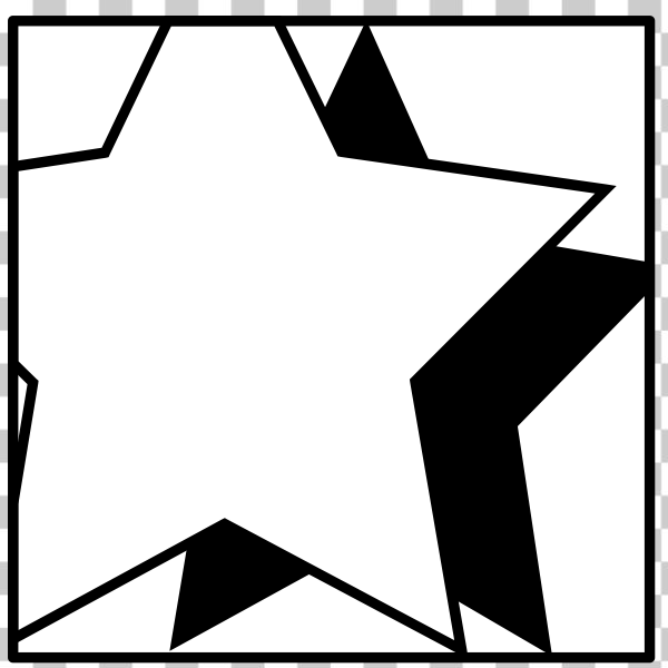SVG Vector drawing of stars with shade