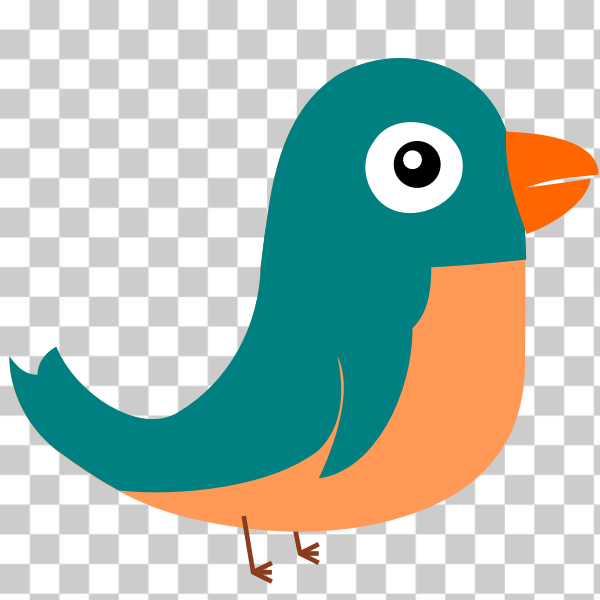 SVG Vector drawing of twitter bird