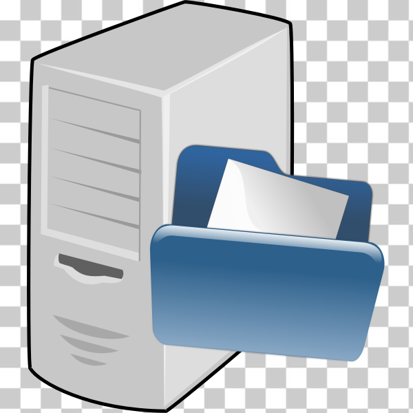 SVG Vector illustration of file server icon