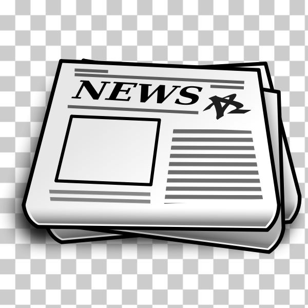 SVG Vector illustration of newspaper icon