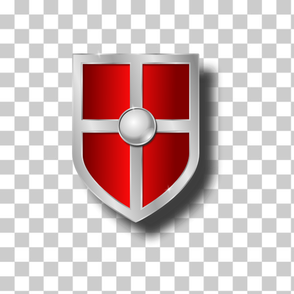 SVG Vector illustration of old shield