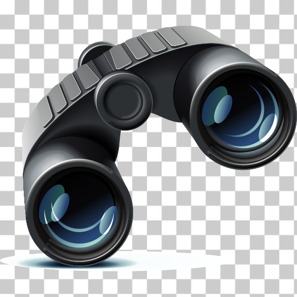 SVG Vector illustration of photorealistic binoculars
