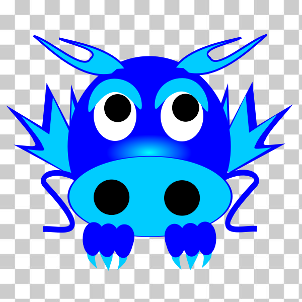 SVG Vector image of dragon