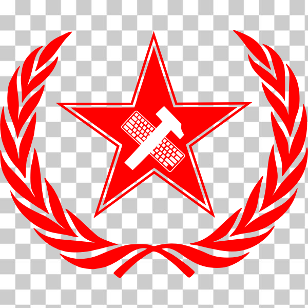SVG Vector image of political slogan 039039Workers of the world unite039039