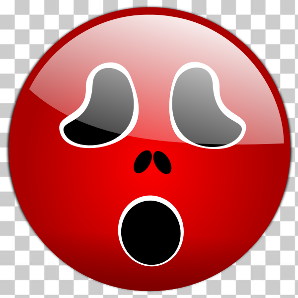 SVG Vector image of spooky emoticon