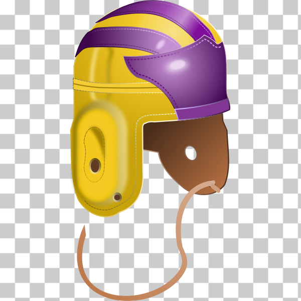 SVG Vintage 1940s college football helmet vector image