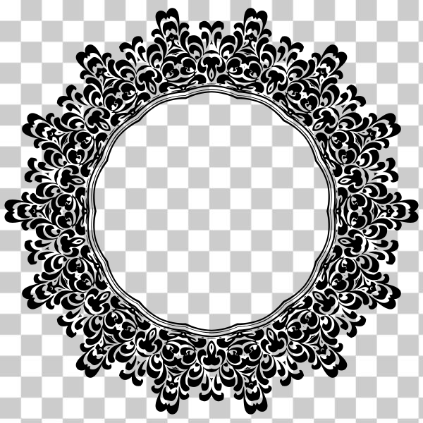 SVG Vintage decorative floral pattern